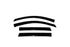 AVS 97-04 Mitsubishi Montero Sport Ventvisor Outside Mount Window Deflectors 4pc - Smoke - Striker Modified