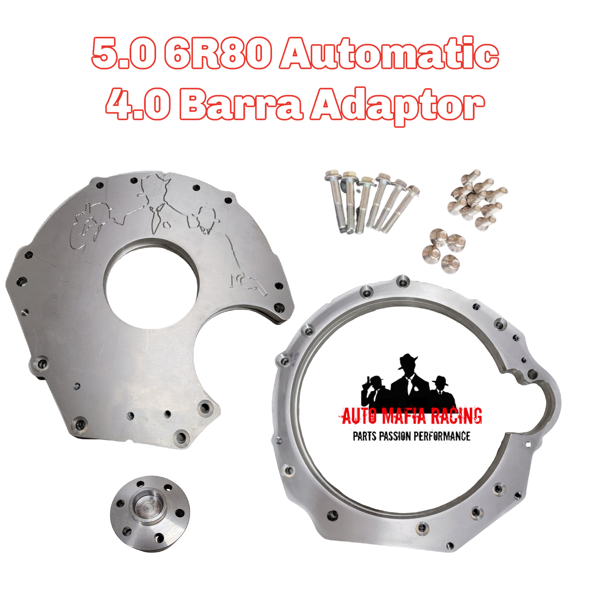 4.0L Barra Engine to 5.0L / 4.6L Modular Transmission Adaptor Plate - Striker Modified