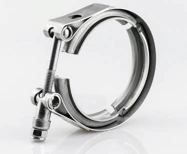 2.500" V-Band Clamp - Standard T-Bolt - (For 3.080" OD Flanges) - 304 Stainless - Striker Modified