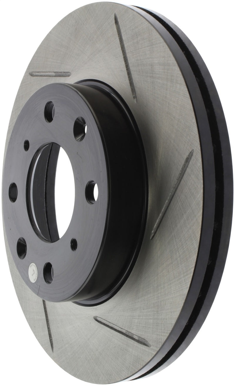 StopTech Power Slot 93-00 Honda Civic DX w/ Rr Drum Brakes Front Left Rotor - Striker Modified