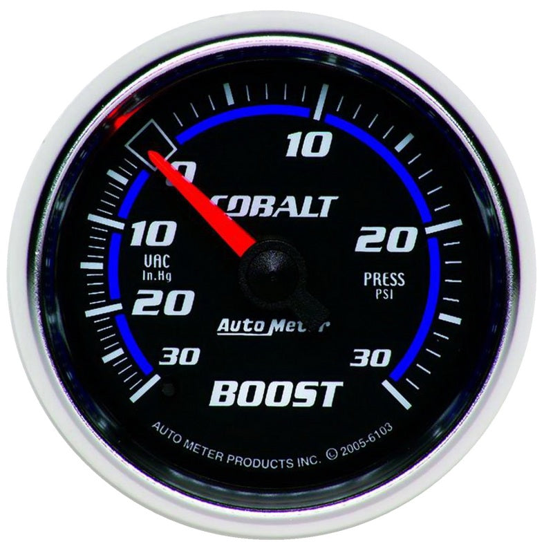 Autometer Cobalt 52mm 30psi mechanical Boost Gauge - Striker Modified