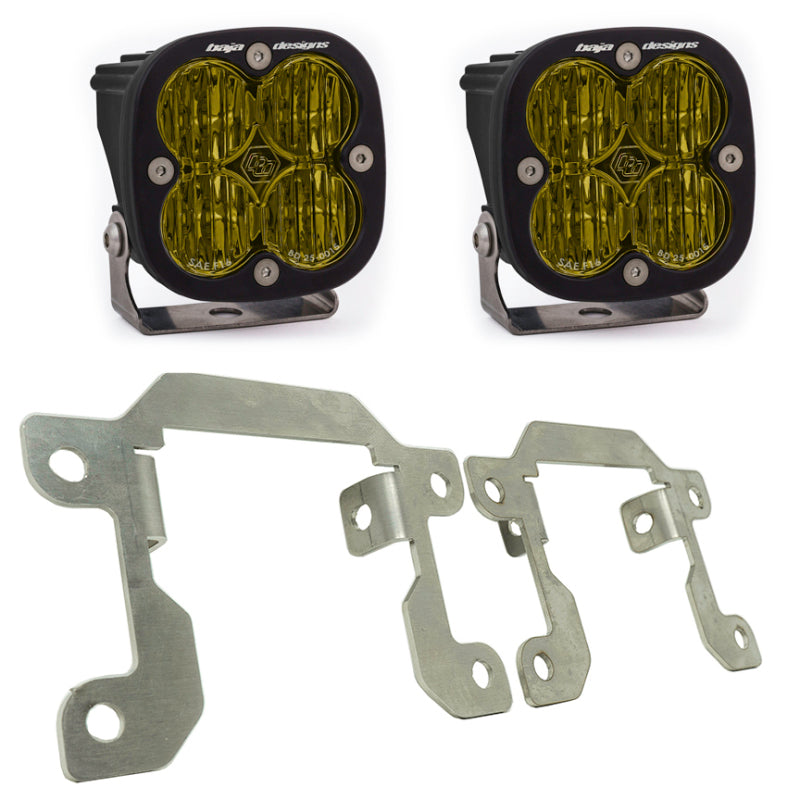 Baja Designs 2019+ Ranger Fog Light Squadron Amber Fog Pocket Kit - Striker Modified