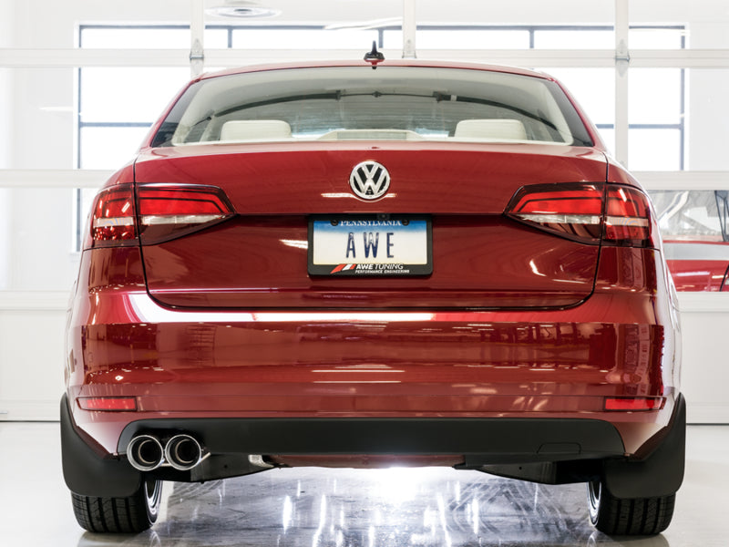 AWE Tuning 09-14 Volkswagen Jetta Mk6 1.4T Touring Edition Exhaust - Chrome Silver Tips - Striker Modified