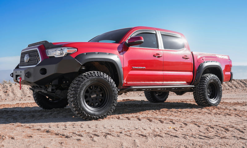 AVS 16-18 Toyota Tacoma Double Cab Ventvisor In-Channel Front & Rear Window Deflectors 4pc - Smoke - Striker Modified