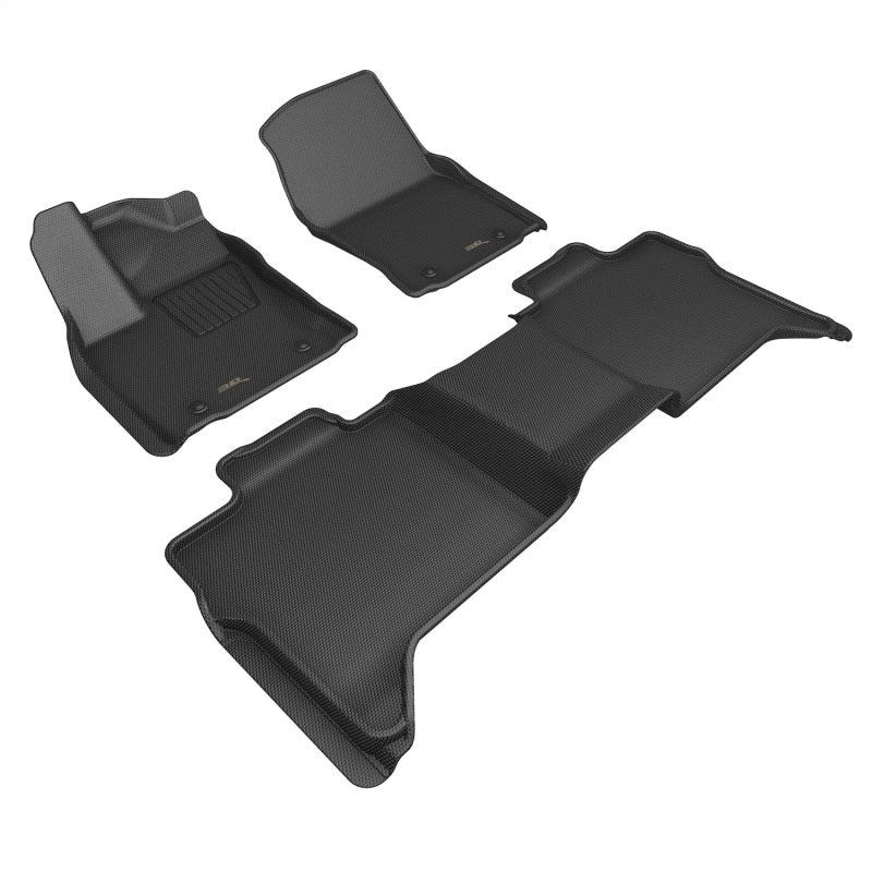 3D MAXpider 2022+ Toyota Tundra Crew Max Kagu 1st & 2nd Row Floor Liner - Black - Striker Modified