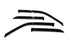 AVS 98-02 Honda Passport Ventvisor Outside Mount Window Deflectors 4pc - Smoke - Striker Modified