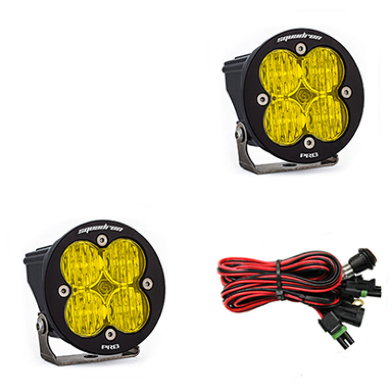 Baja Designs Squadron R Pro Wide Cornering Pair LED Light Pods - Amber - Striker Modified
