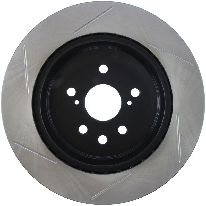 StopTech 13-14 Lexus GS300/350/400/430 Slotted Sport Rear Left Brake Rotor - Striker Modified