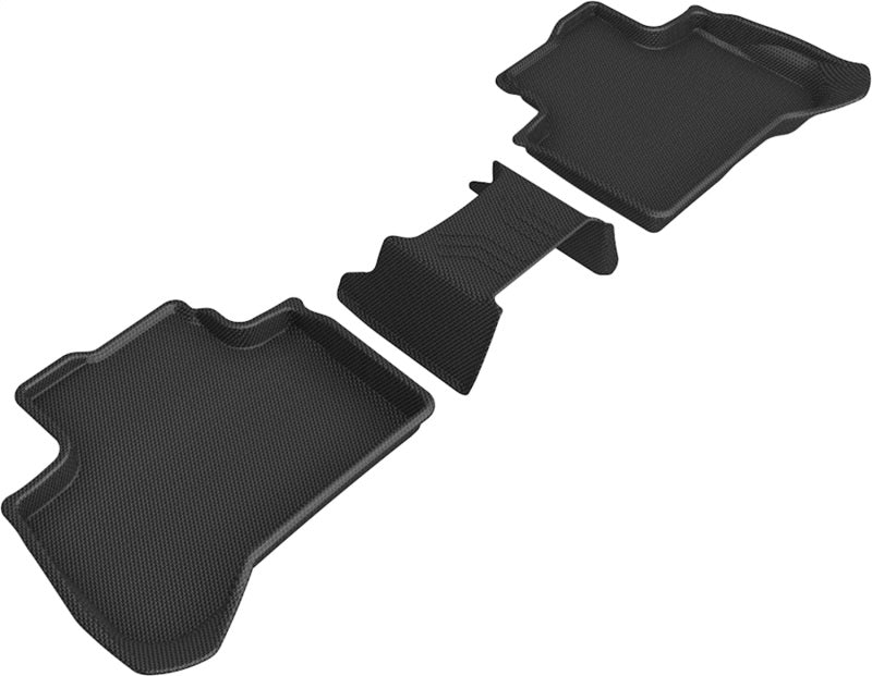 3D MAXpider 2018-2020 BMW X3 (G01)/X4 (G02) Kagu 2nd Row Floormats - Black - Striker Modified