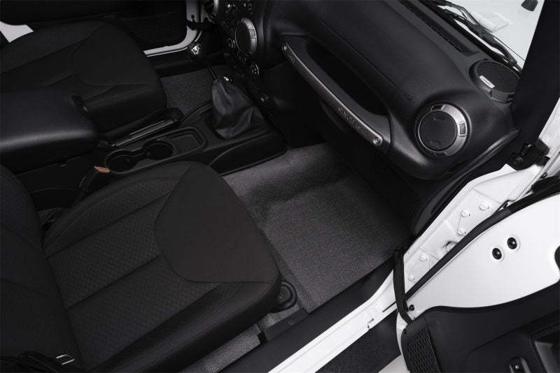 BedRug 07-16 Jeep JK Unlimited 4Dr Front 4pc BedTred Floor Kit (Incl Heat Shields) - Striker Modified