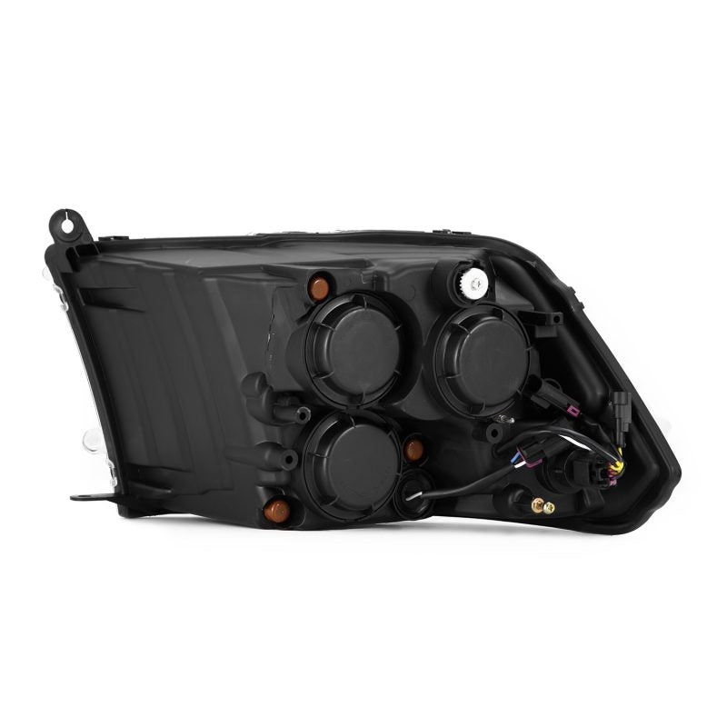AlphaRex 09-18 Dodge Ram 2500 LUXX LED Proj Headlights Plank Style Blk w/Activ Light/Seq Signal/DRL - Striker Modified