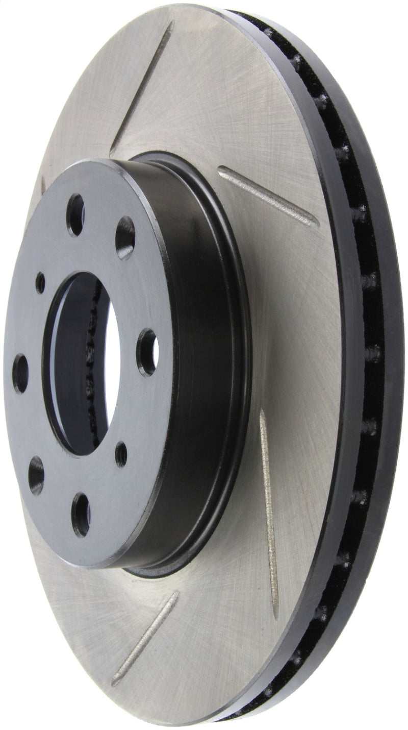StopTech Power Slot 93-00 Honda Civic DX w/ Rr Drum Brakes Front Right Rotor - Striker Modified