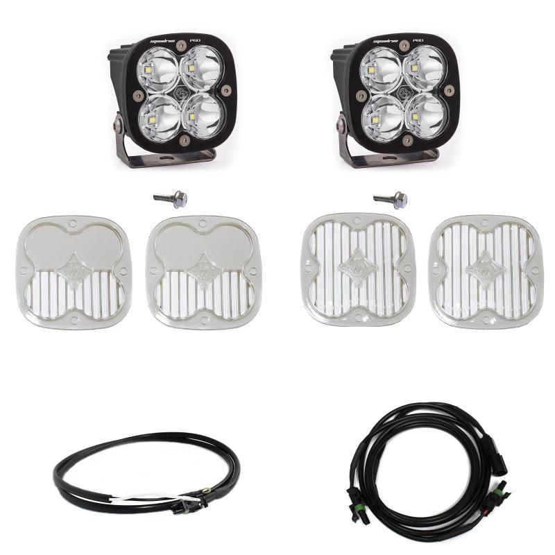 Baja Designs 2021+ Ford Bronco A Piller Light Kit Squadron Pro Spot w/Upfitter - Striker Modified