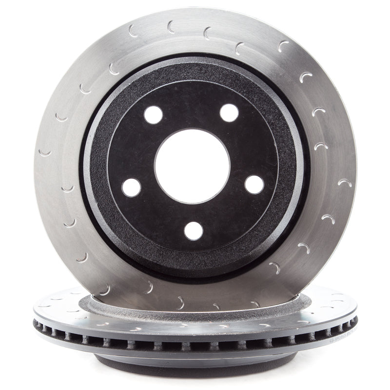 Alcon 2007+ Jeep JK-JL 330x22mm Rotors 4-Piston Red Calipers Rear Brake Kit (Includes Brake Lines) - Striker Modified