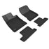 3D MAXpider 2022 Toyota GR86 Kagu 1st & 2nd Row Floor Mats - Black - Striker Modified