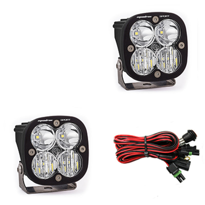 Baja Designs Squadron Sport Driving/Combo Pair LED Light Pods - Clear - Striker Modified