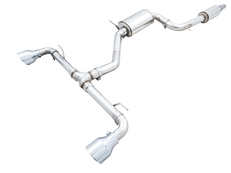 AWE 2022 VW GTI MK8 Touring Edition Exhaust - Chrome Silver Tips - Striker Modified