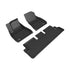 3D MAXpider 20-22 Tesla Model 3 Kagu 1st & 2nd Row Floormats - Black - Striker Modified