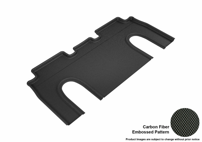 3D MAXpider 2016-2020 Tesla Model X 6-Seats Kagu 2nd Row Floormats - Black - Striker Modified