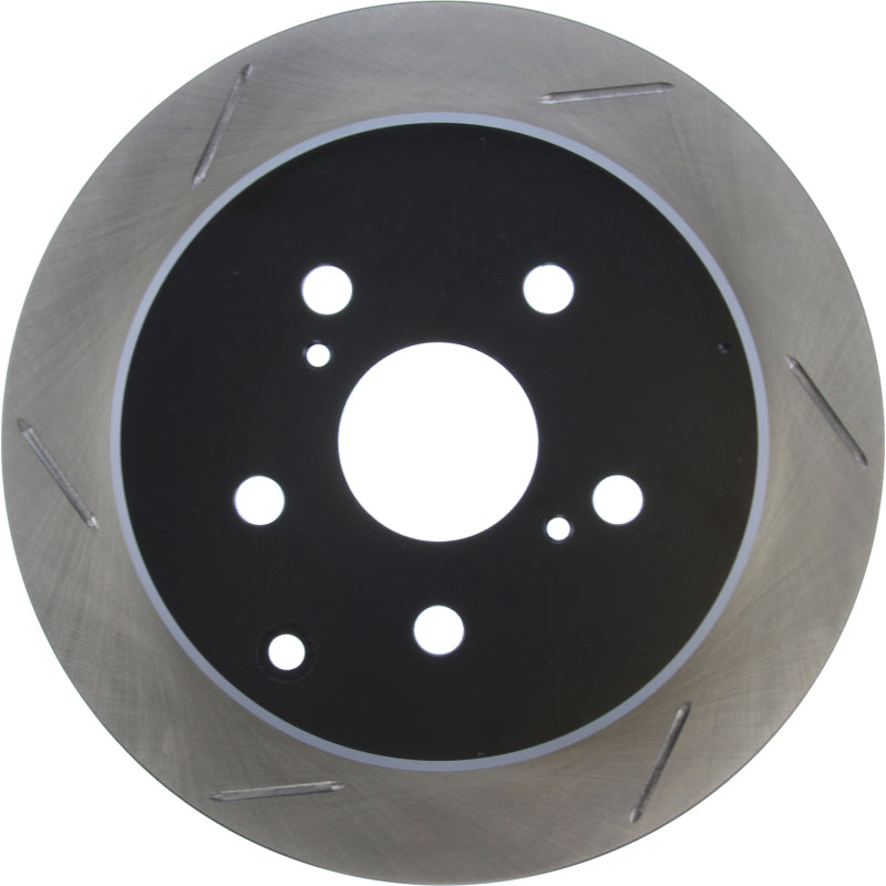 StopTech Power Slot 86-92 Supra ALL Rear Right SportStop Slotted Rotor - Striker Modified