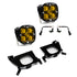 Baja Designs 2019+ Chevy Silverado 1500/2500/2500 HD SAE Amber Fog Pocket Kit - Striker Modified