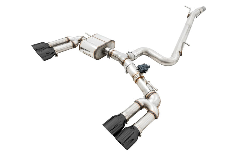 AWE Tuning Audi 8V S3 SwitchPath Exhaust w/Diamond Black Tips 102mm - Striker Modified