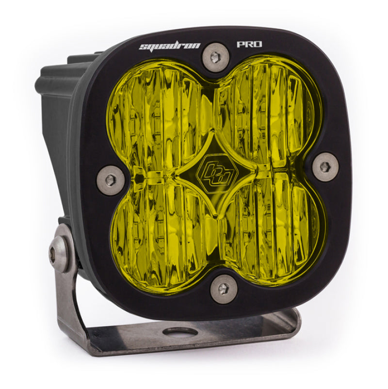 Baja Designs Squadron Pro Black Wide Cornering Pattern LED Light Pod - Amber - Striker Modified