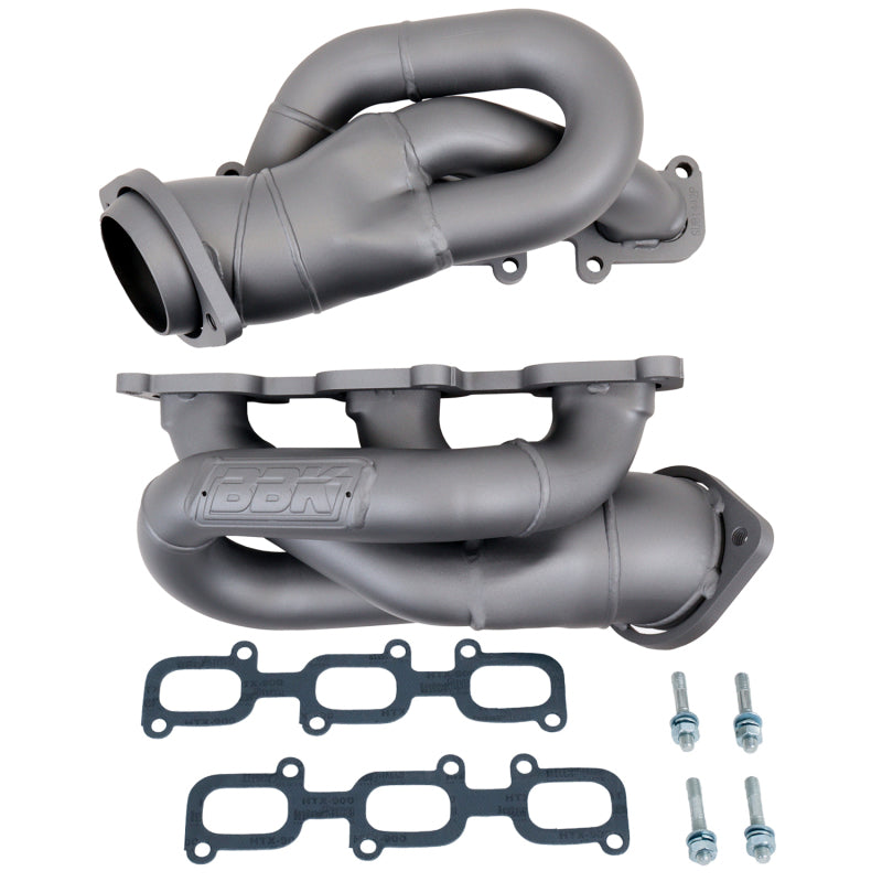 BBK 11-15 Mustang 3.7 V6 Shorty Tuned Length Exhaust Headers - 1-5/8 Titanium Ceramic - Striker Modified