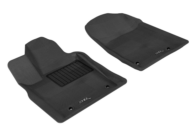 3D MAXpider 2013-2020 Dodge/Jeep Grand Cherokee/Durango Kagu 1st Row Floormat - Black - Striker Modified