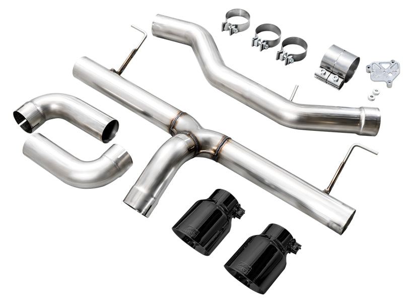AWE 19-23 BMW 330i / 21-23 BMW 430i Base G2X Track Edition Axle Back Exhaust - Diamond Black - Striker Modified