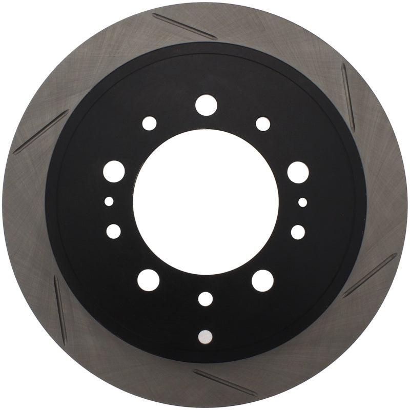 StopTech Power Slot 08-09 Lexus LX450/470/570 / 07-09 Toyota Tundra Slotted Left Rear Rotor - Striker Modified