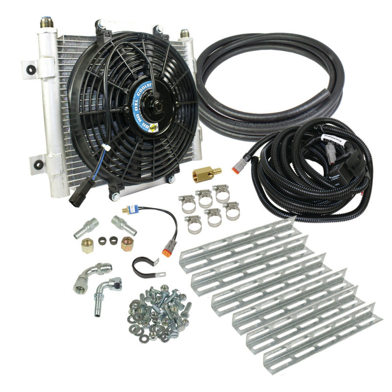 BD Diesel Xtruded Trans Oil Cooler - 1/2 inch Cooler Lines - Striker Modified