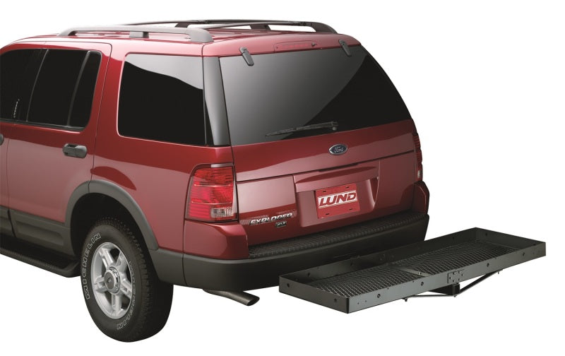Lund Universal 20in X 60in Basic Cargo Carrier For 2in Hitches - Black - Striker Modified