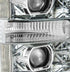 AlphaRex 11-16 Ford F-250 SD PRO-Series Projector Headlights Plank Style Design Chrome w/Seq Signal - Striker Modified