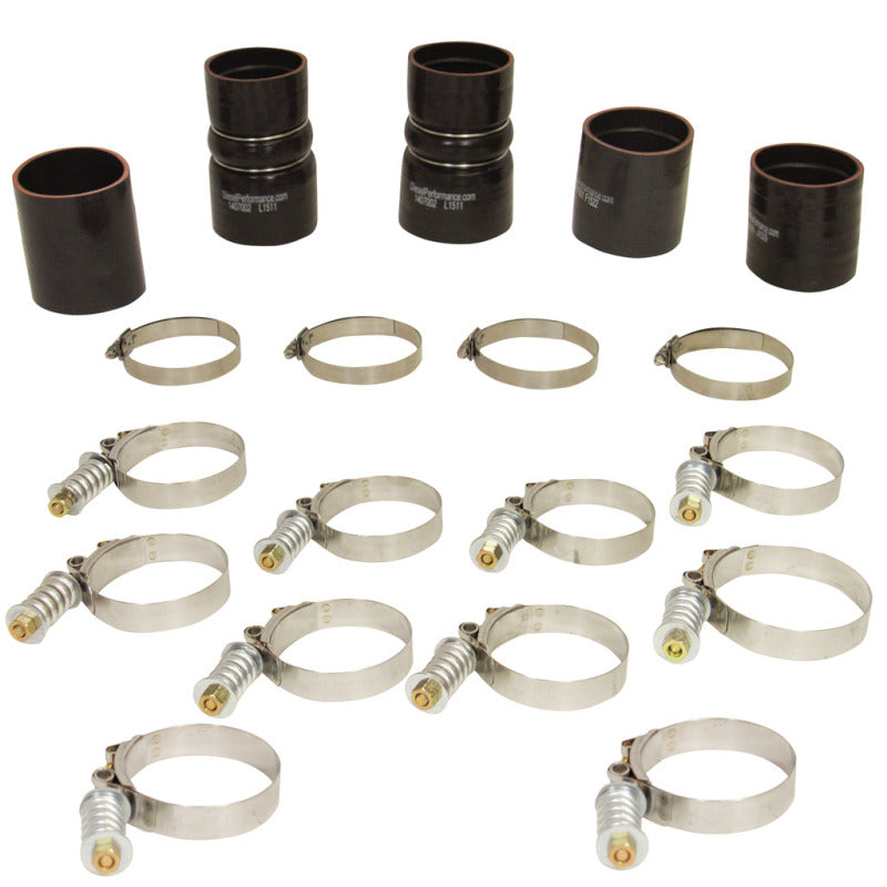 BD Diesel Intercooler Hose & Clamp Kit - 1999-2003 Ford 7.3L PowerStroke - Striker Modified