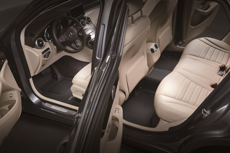 3D MAXpider 20-22 Tesla Model 3 Kagu 1st & 2nd Row Floormats - Black - Striker Modified