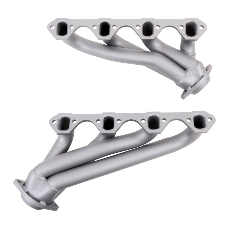 BBK 79-93 Mustang 351 Swap Shorty Unequal Length Exhaust Headers - 1-5/8 Titanium Ceramic - Striker Modified