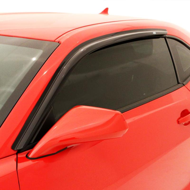 AVS 97-01 Mitsubishi Mirage Coupe Ventvisor Outside Mount Window Deflectors 2pc - Smoke - Striker Modified