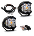 Baja Designs Jeep JL/JT Rubicon Steel Bumper LED Light Kit LP4 w/Upfitter - Striker Modified