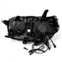 AlphaRex 10-13 Toyota 4Runner PRO-Series Proj Headlights Plank Style Alpha Blk w/Seq Signal/DRL - Striker Modified