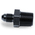 Snow Performance 3/8in NPT to 4AN Straight Water Fitting (Black) - Striker Modified