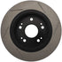 StopTech Power Slot 09-10 Acura TSX / 08-10 Honda Accord Rear Right Slotted Rotor - Striker Modified