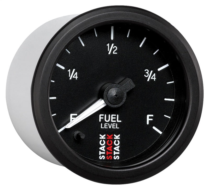 Autometer Stack Instruments 52mm 0-280 Ohm Programmable Pro Stepper Motor Fuel Level Gauge - Black - Striker Modified