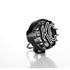 KC HiLiTES Rally 400 4in. Round Halogen Light 55w Spread Beam (Single) - Black - Striker Modified