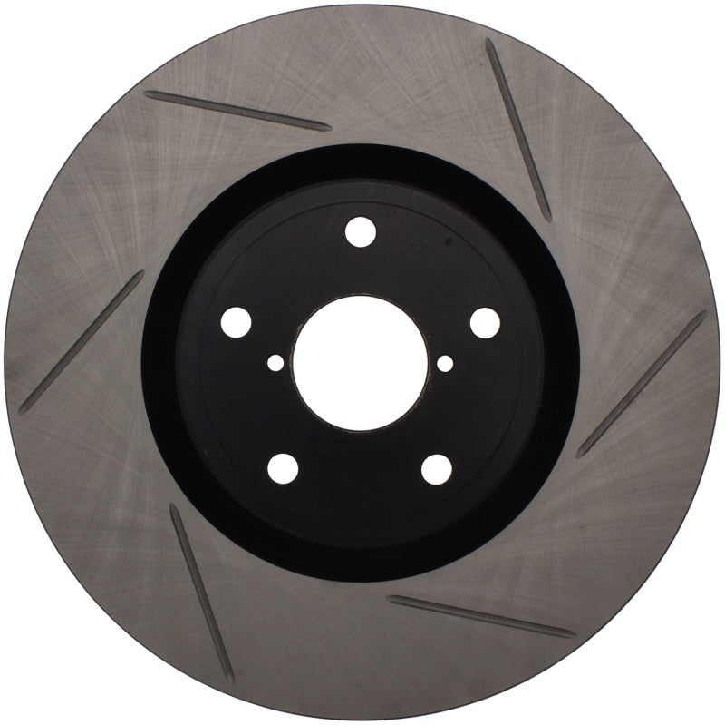 StopTech Power Slot 05-08 STi Front Left Slotted Rotor - Striker Modified