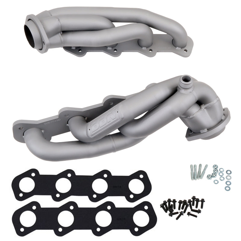 BBK 99-03 Ford F Series Truck 5.4 Shorty Tuned Length Exhaust Headers - 1-5/8 Titanium Ceramic - Striker Modified
