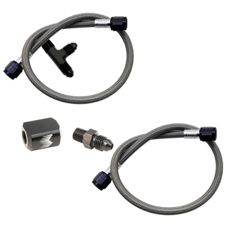 Snow Performance Water Dual Nozzle Upgrade SS Braided Line (For 4AN SS Braided Line Kit) - Striker Modified