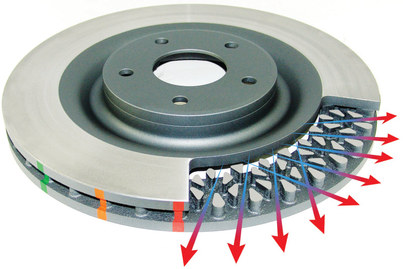 DBA 2015 Ford Mustang EcoBoost/GT w/o Brembo Calipers Rear Slotted 4000 Series Rotor - Striker Modified