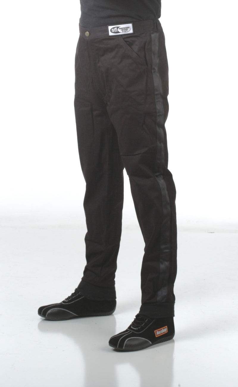 RaceQuip Black SFI-1 1-L Pants Large - Striker Modified