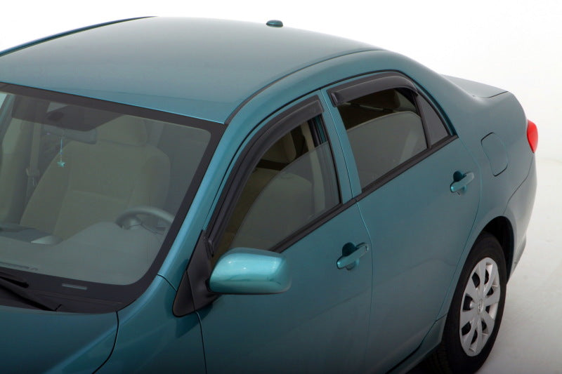 AVS 09-13 Toyota Corolla Ventvisor Outside Mount Window Deflectors 4pc - Smoke - Striker Modified